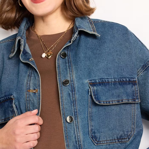 Denim Shacket - Picture 2 of 4